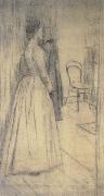 Fernand Khnopff, Study of Marguerite Khnopff